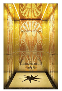 Passenger Elevator - Luxury Gold